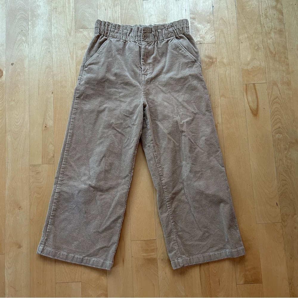 Polo Ralph Lauren Girls (14) Tan Wide-Leg Corduroy Pants with Elastic Waist